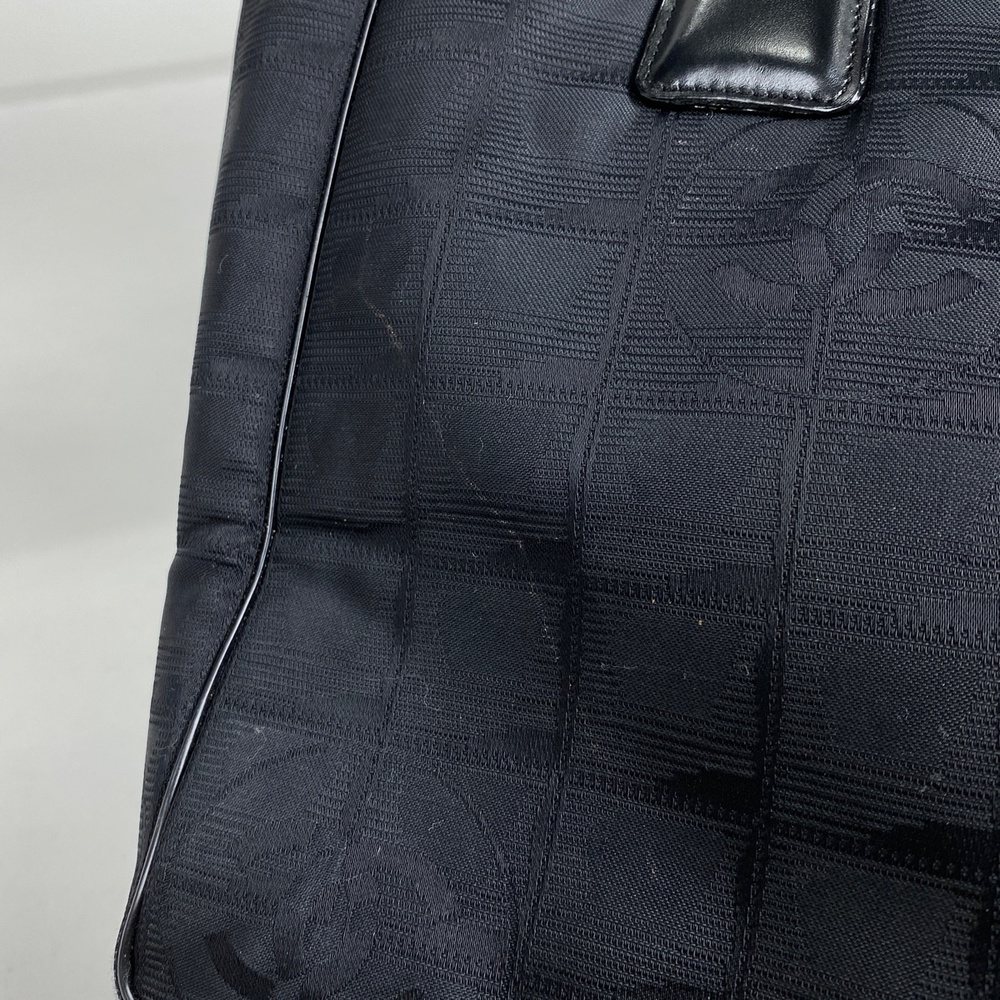 Chanel Tote Nylon Black Jacquard PM New Handbag Travel Line